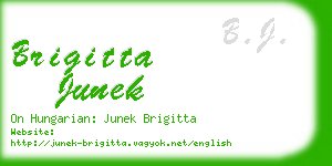 brigitta junek business card